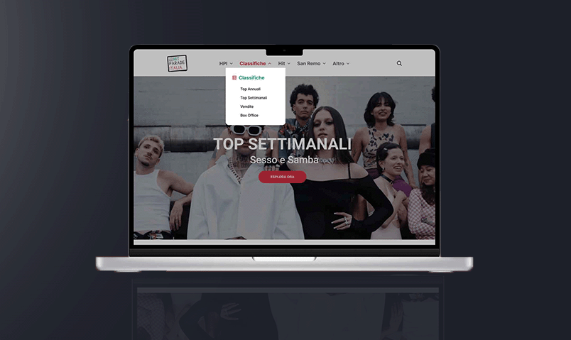 Hit Parade Italia UX